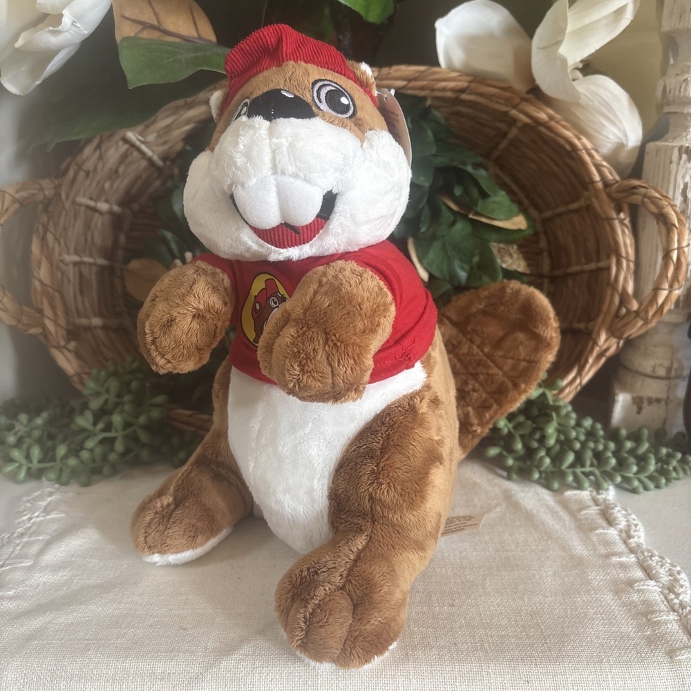 Buc-ees Beaver Mascot 11" Plush Bucky Stuffed Animal Toy Beaver Brand New NWT